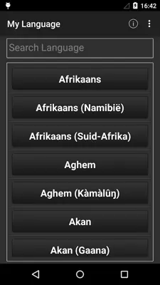 My Language android App screenshot 2